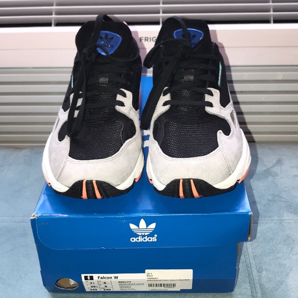 adidas falcon grey black pink